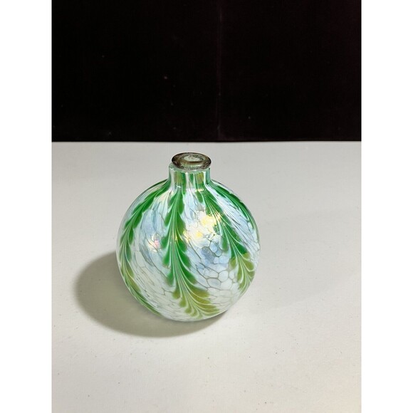 Lamplight Farms Pearl Essence Tabletop Oil Lamp Candle No Wick Blown Glass Ball - Picture 1 of 6